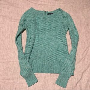 American Eagle Outfitters Teal Boat Neck Sweater